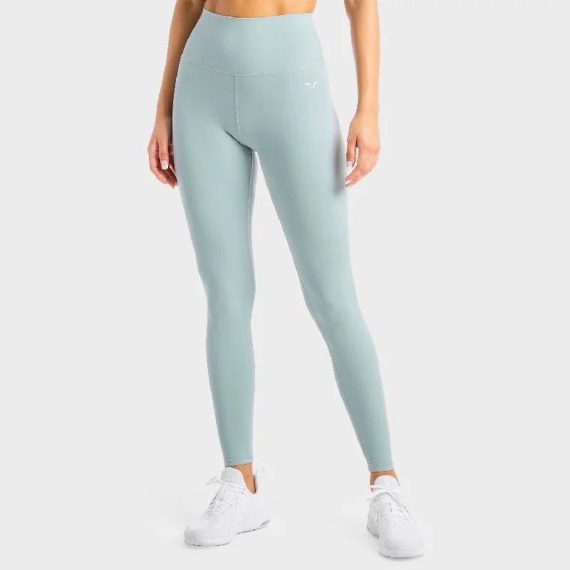 Core Agile Leggings - Dusty Blue Cozy Bootcut Leggings