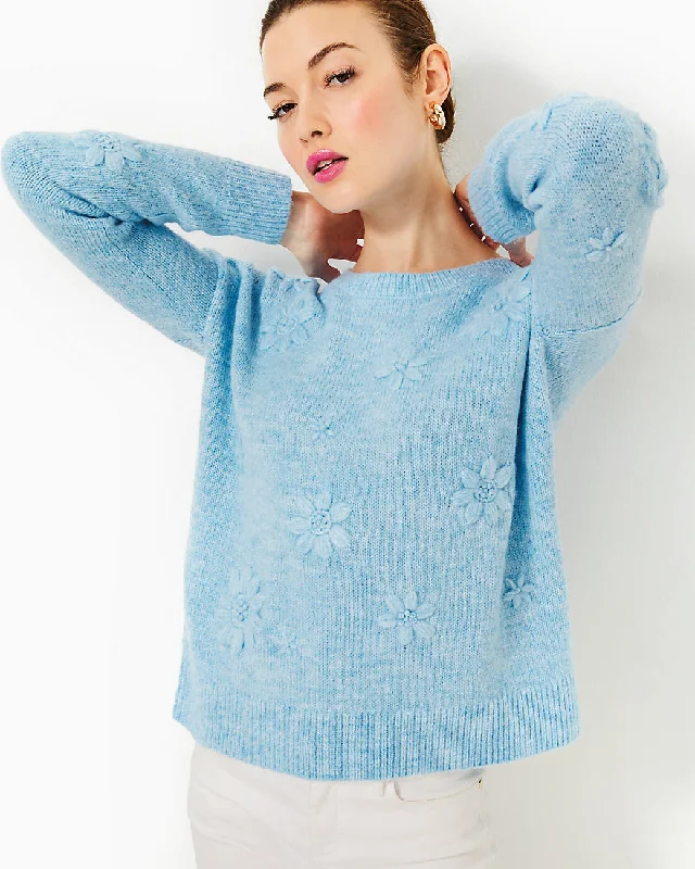 Elizabelle Sweater Mesh Sweater Canvas Denim