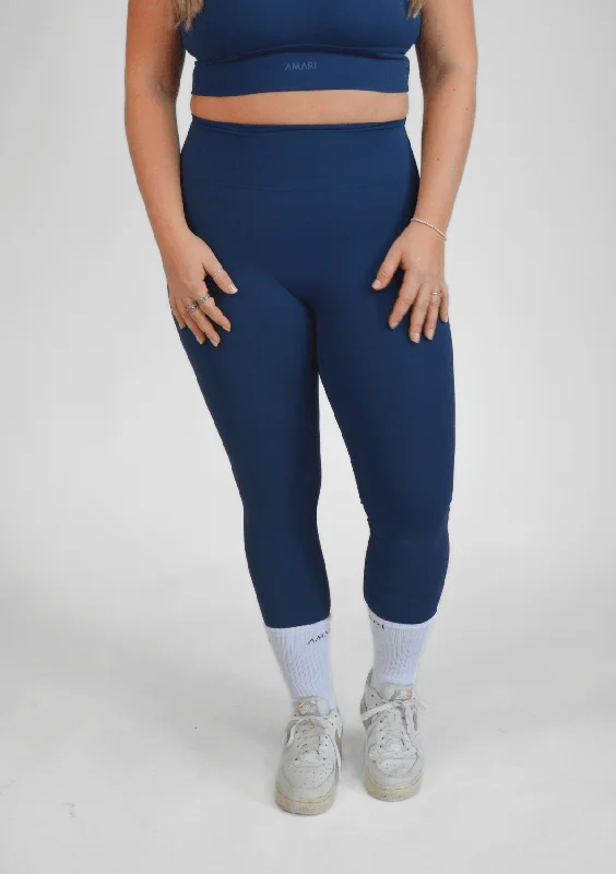 Essentials Leggings - Midnight Blue Elegant Metallic Leggings