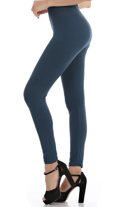 Falari Classic Leggings - Navy Cozy Workout Performance Leggings