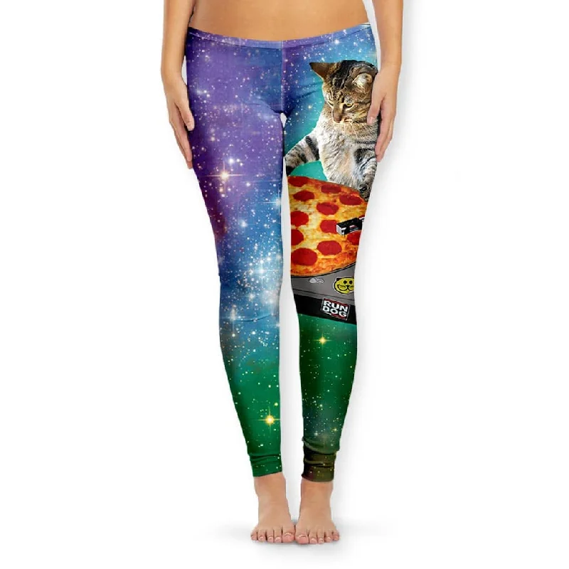 Indie Spacecat Women's Leggings Comfortable Tummy Shaping Leggings