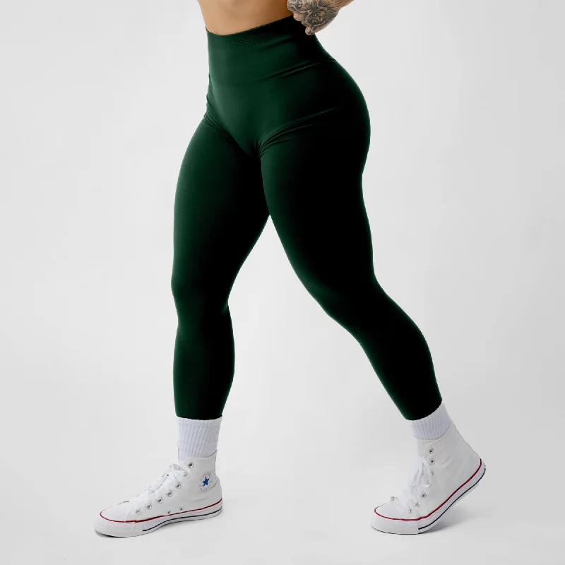 Legacy Leggings - Evergreen Fashionable Leather-Look Leggings