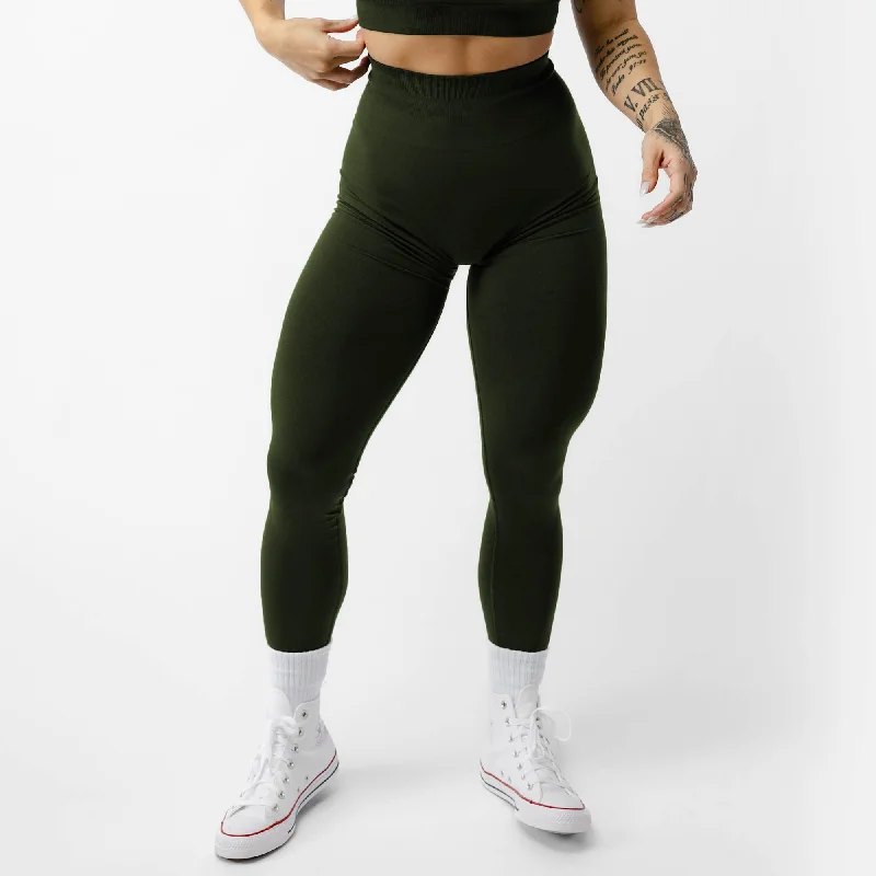 Legacy Leggings - Ranger Green Cozy Cotton Leggings