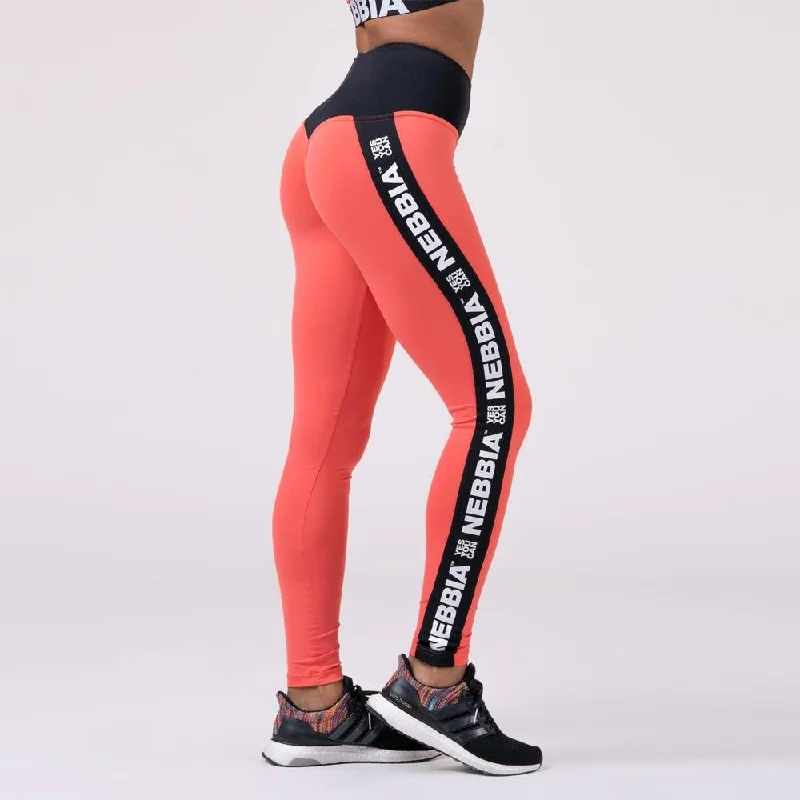 Nebbia Power Your Hero Iconic Leggings 531 - Peach Stylish Sweat-Proof Leggings