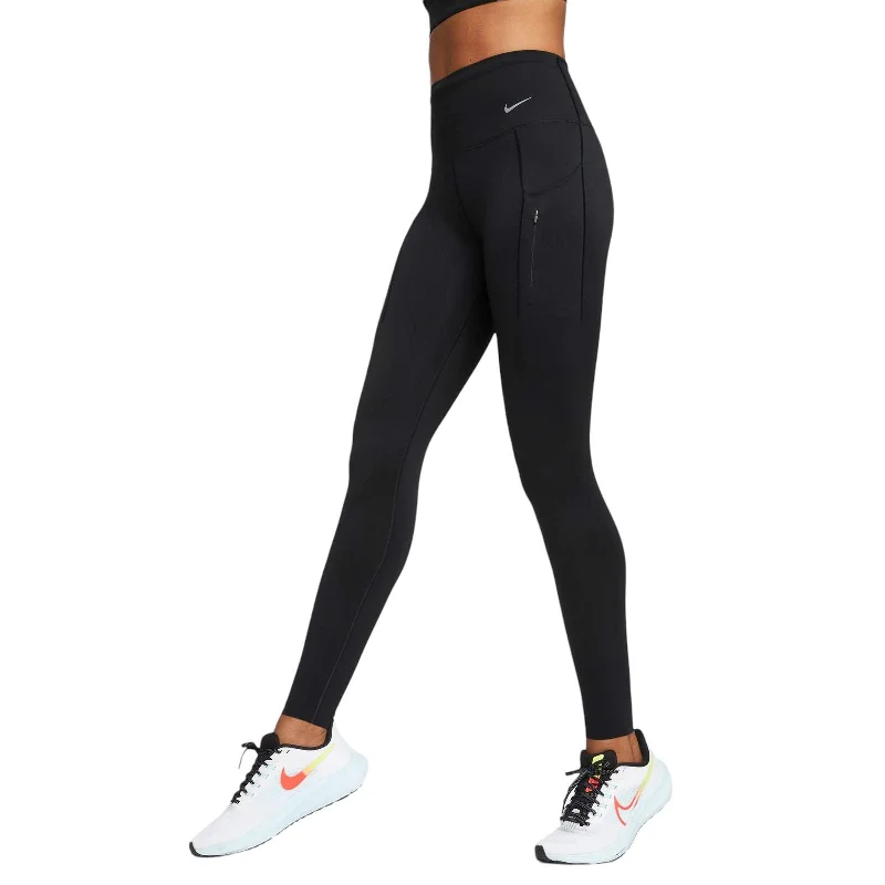 Nike Go Womens Firm-Support High-Waisted Full-Length Leggings with Pockets Comfortable Slip-On Compression Leggings