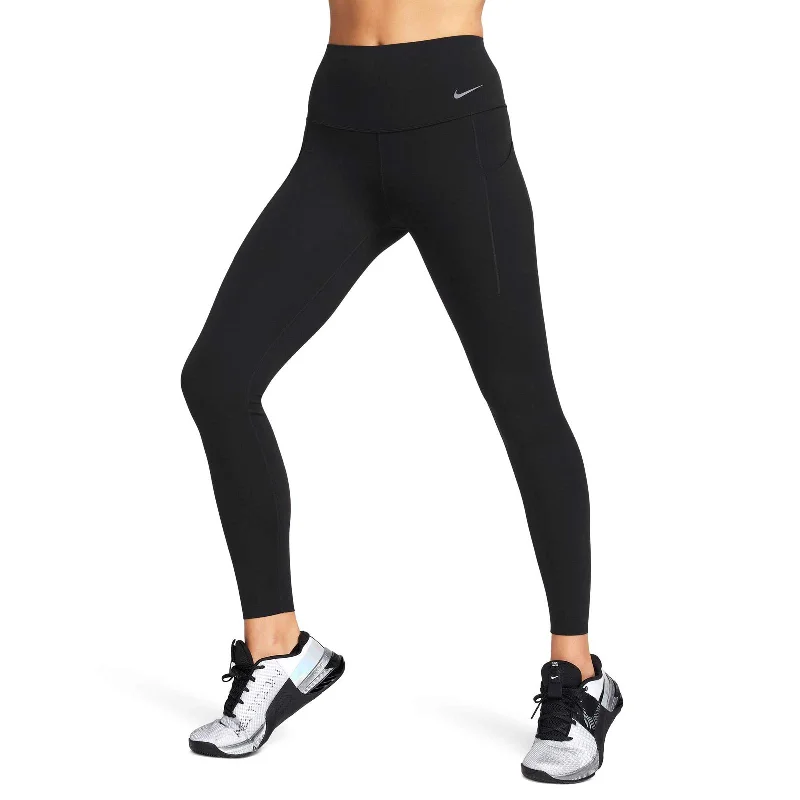 Nike Universa Womens High-Waisted Full-Length Leggings with Pockets Trendy Patterned Leggings