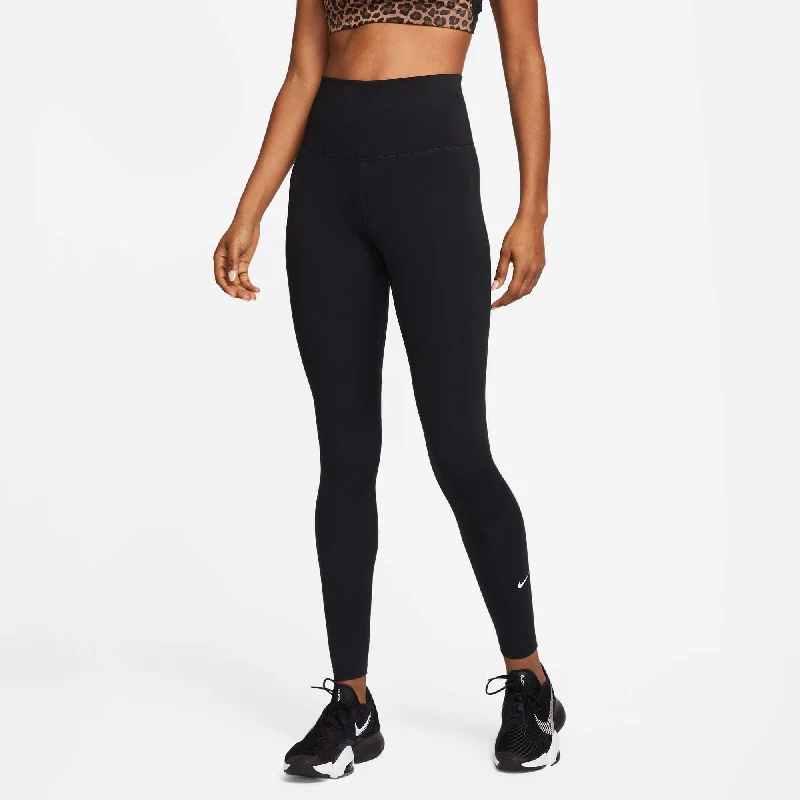 Nike | Women's One Dri-FIT High-Rise Leggings - Black Stylish Side-Stripe Leggings