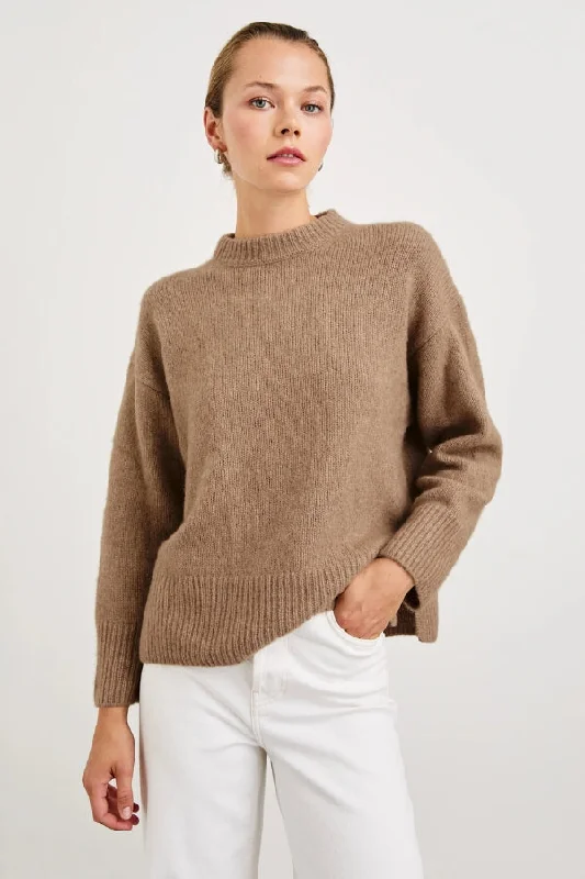 RAILS Miranda Sweater Notch Collar Peter Pan Collar Cowl Neck