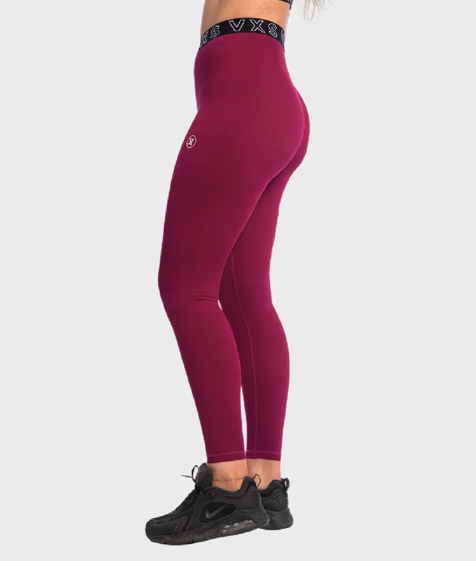 TRAINING Leggings [Maroon] - B Grade Comfortable Running Leggings