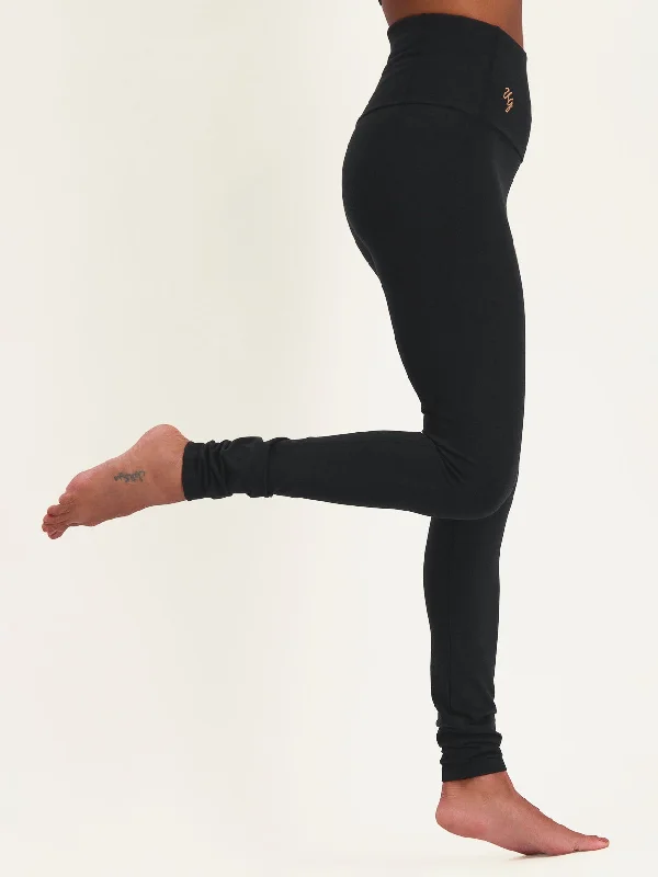 Urban Goddess Surya Yoga Leggings - Urban Black Cozy Lounge Pants Leggings