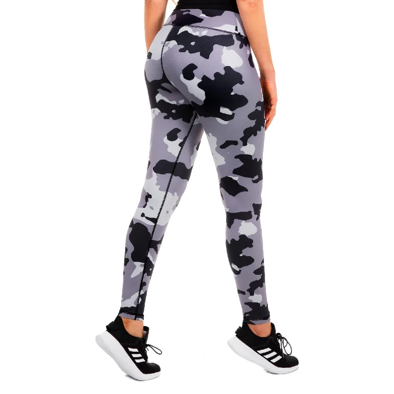 Women's Compression Leggings - Camo Casual Black Leggings