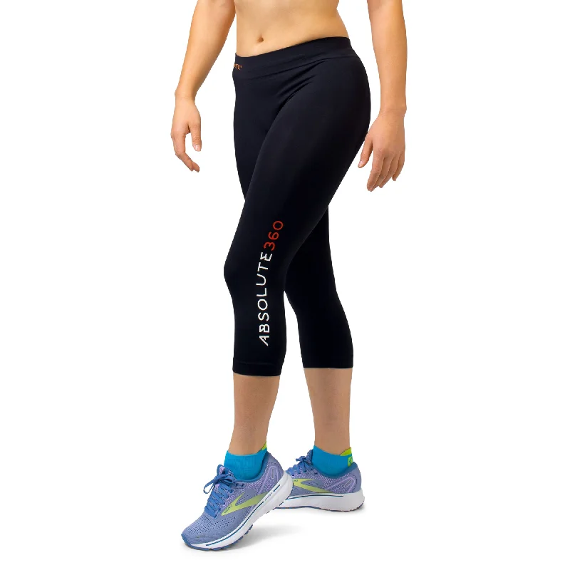 Women's [AR] 3/4 Signature Leggings Comfortable Bootcut Workout Leggings