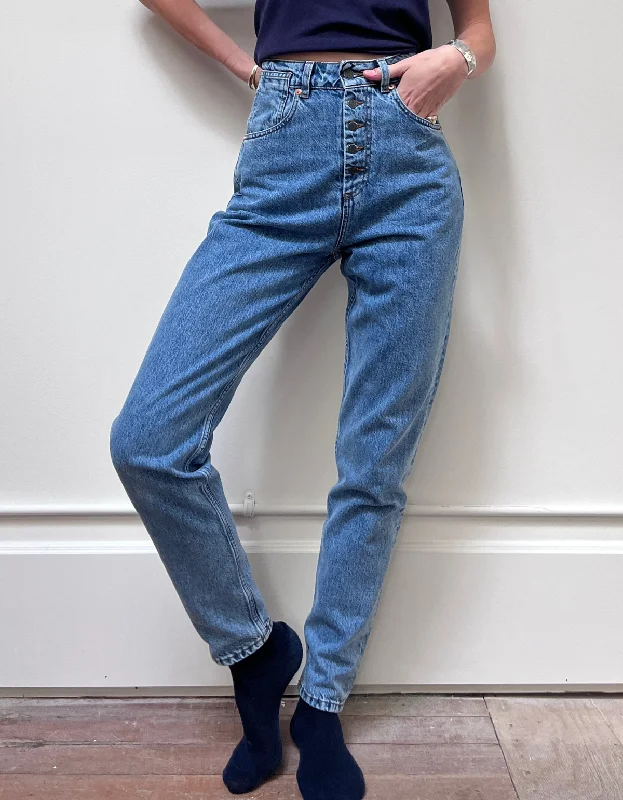 Bonnie Taper Jeans in Rio Elegant Dark-Wash Bootcut Jeans