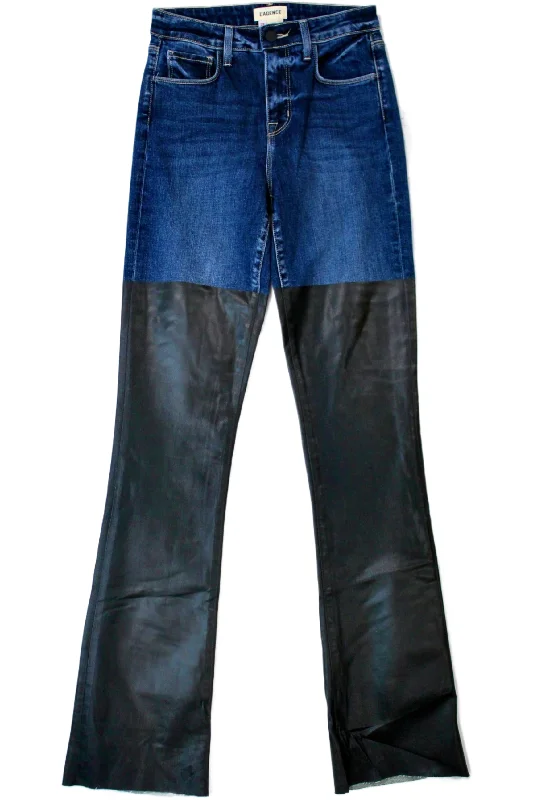 L'Agence - Coated Contrast Jeans Fashionable Bootcut Jeans