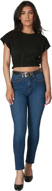 Alexa High Rise Skinny Jeans - Women's|-|Jean moulant à taille haute Alexa - Femme Trendy Wide-Legged High-Waist Jeans