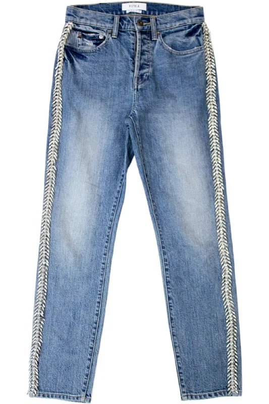 Pistola - Rhinestone Jeans Stylish Slim Fit Denim