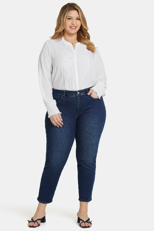 Sheri Slim Ankle Jeans In Plus Size - Marvelous Fashionable Mom Jeans