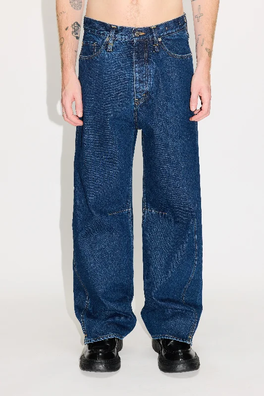 Twisted Barrel Jeans Trendy Paperbag Waist Jeans