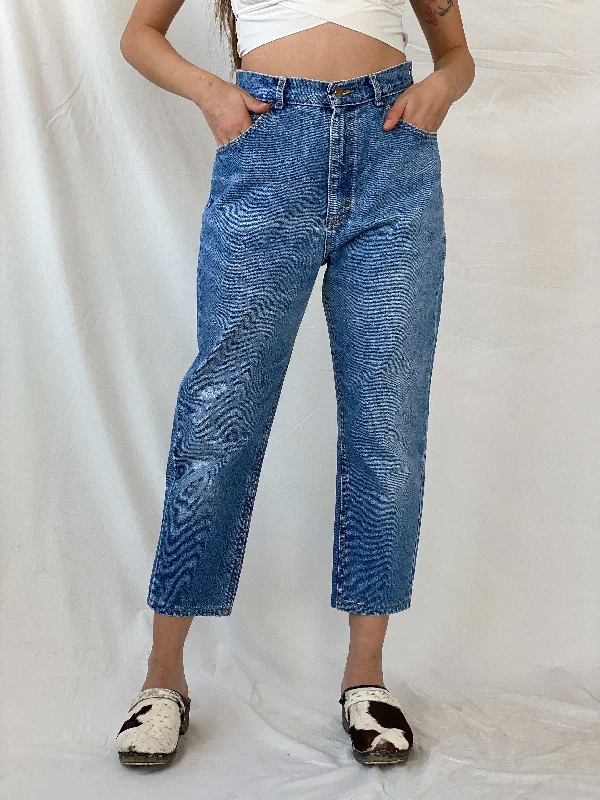 Vintage Lee Light Wash High Rise Jeans Casual Wide-Legged Denim Jeans