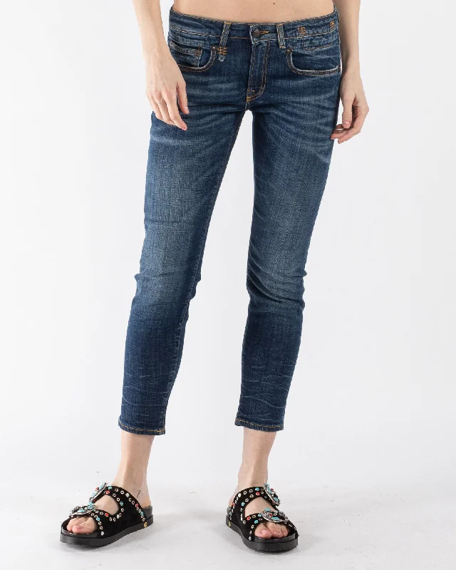 Boy Skinny Jeans Comfortable Faded High-Rise Jeans